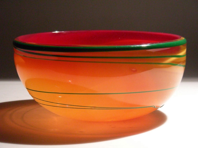 Blown glass piece